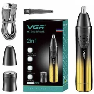 موزن گوش و بینی وی جی آر مدل V619 با تکنولوژی برش مستقیم و ضد آب