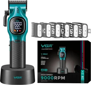 ماشین اصلاح وی جی آر مدل V886C با تیغه سرامیکی برش مستقیم